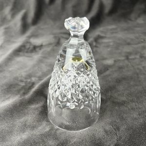 Crystal Bell Waterford Ornament Art Glass Decor Gift Christmas Accent 4" Height